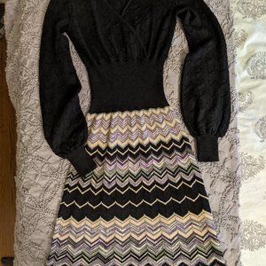 Missoni long sleeve knit dress